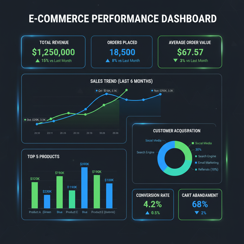 Visualizzazione dati: analisi e-commerce per aziende italiane