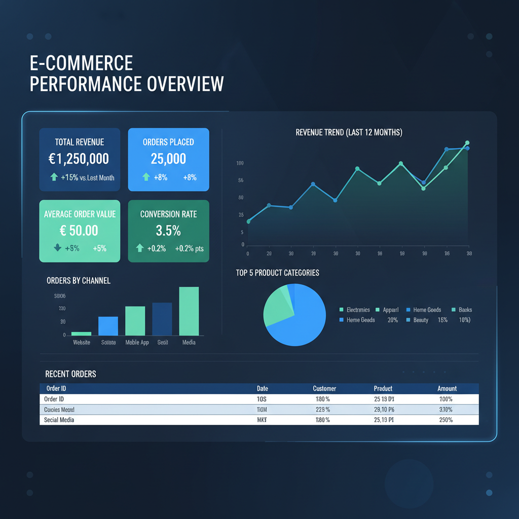 Visualizzazione dati: analisi e-commerce per aziende italiane