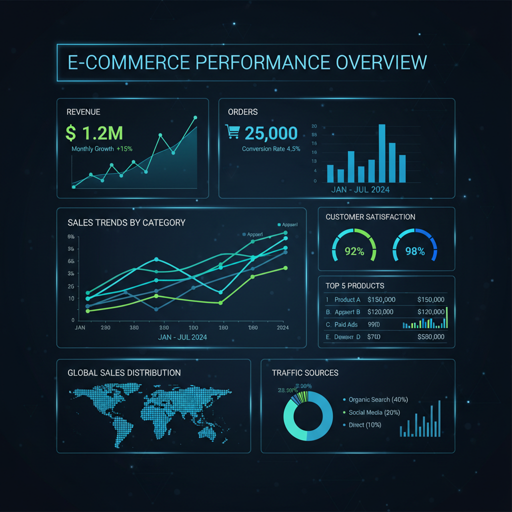Visualizzazione dati: analisi e-commerce per aziende italiane