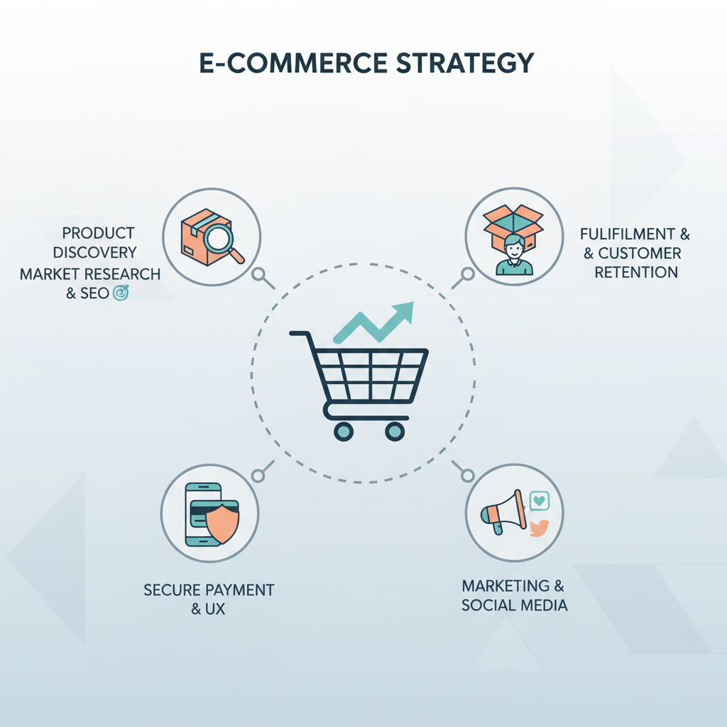 Infografica: E-commerce: Come iniziare: guida passo-passo - strategie e best practice