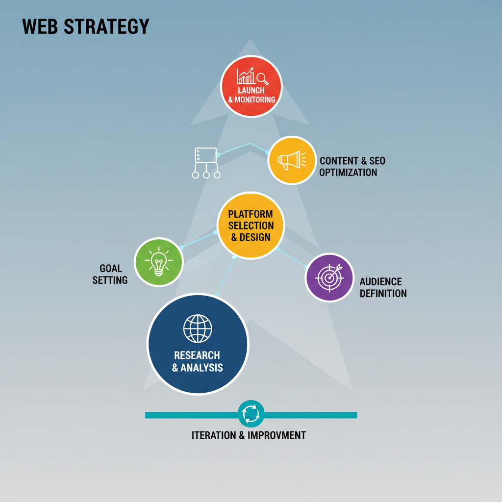 Infografica: Web: Dal piano alla pratica: implementazione - strategie e best practice