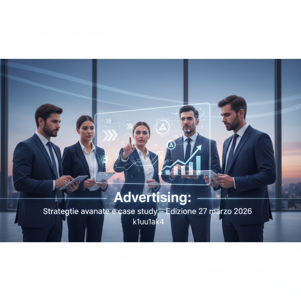 Advertising: Strategie avanzate e case study — Edizione 27 marzo 2026