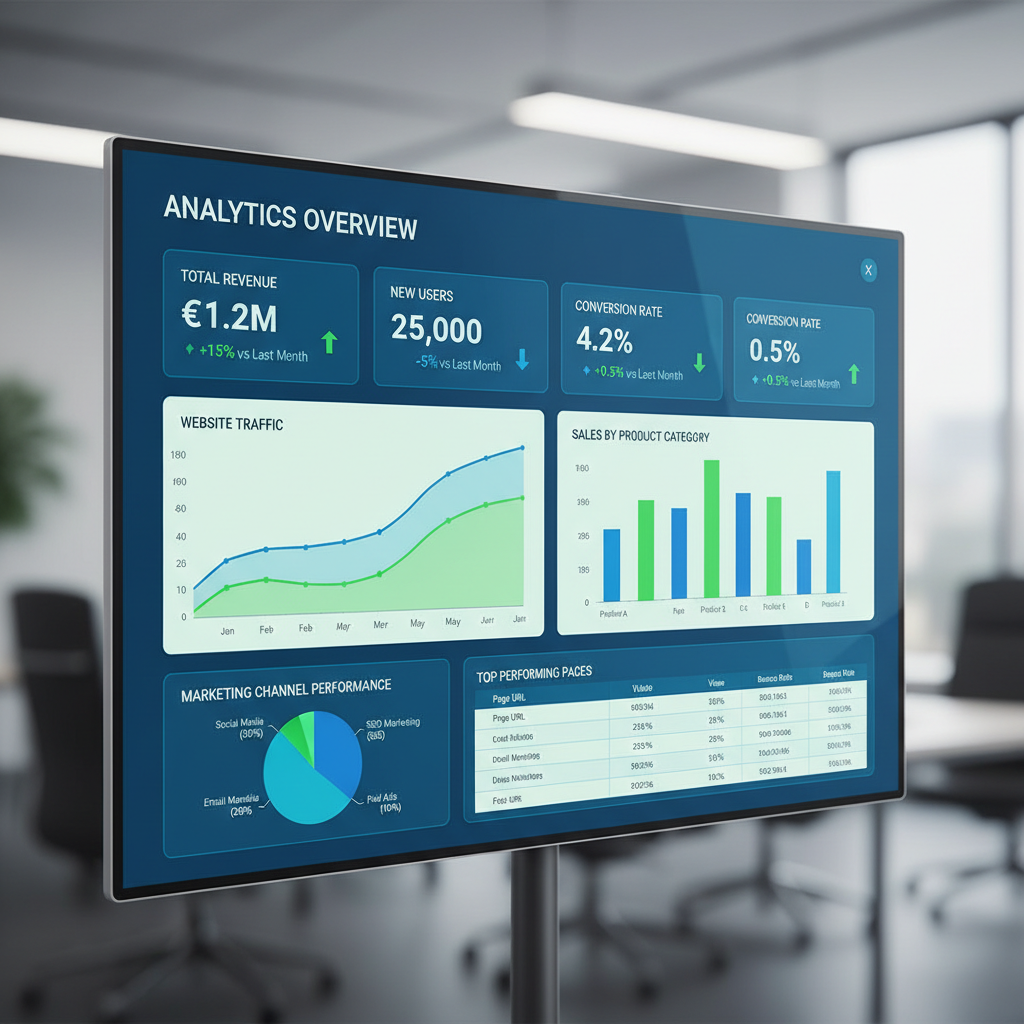 Visualizzazione dati: analisi analytics per aziende italiane