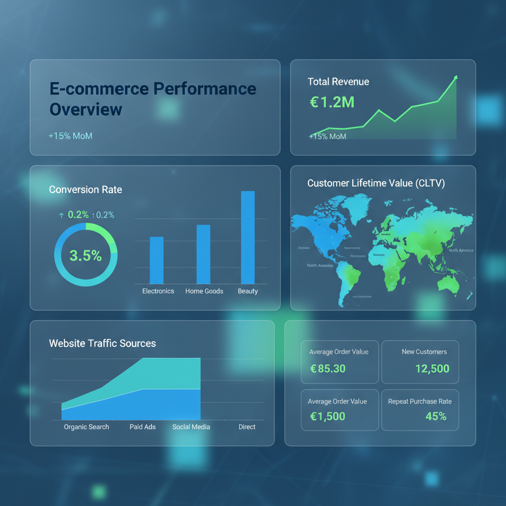 Visualizzazione dati: analisi e-commerce per aziende italiane