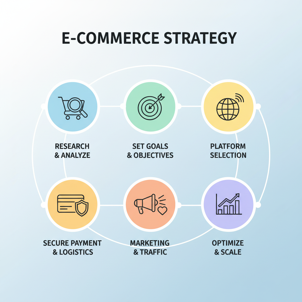 Infografica: E-commerce: Dal piano alla pratica: implementazione: Approfo - strategie e best practice