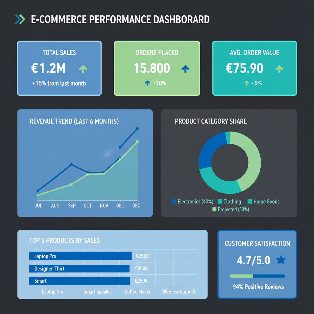 Visualizzazione dati: analisi e-commerce per aziende italiane