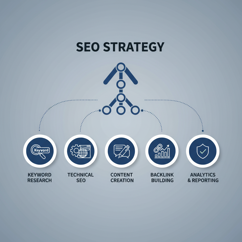 Infografica: SEO: Confronto strumenti e piattaforme: Approfondimento 13 a - strategie e best practice