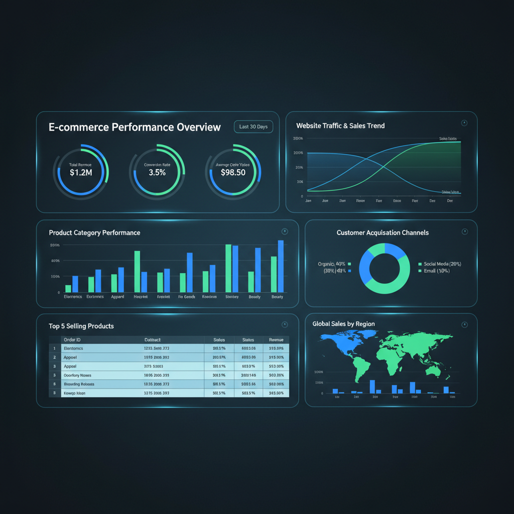 Visualizzazione dati: analisi e-commerce per aziende italiane