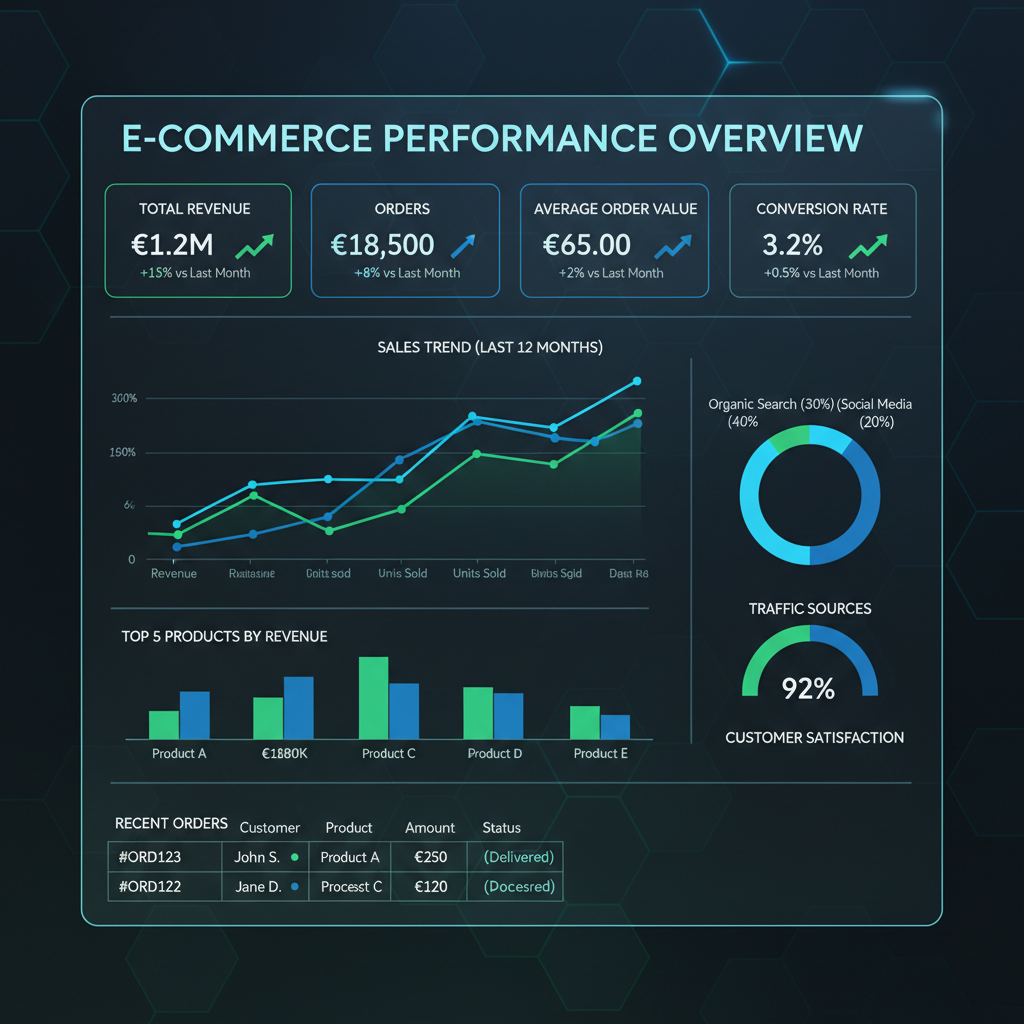 Visualizzazione dati: analisi e-commerce per aziende italiane