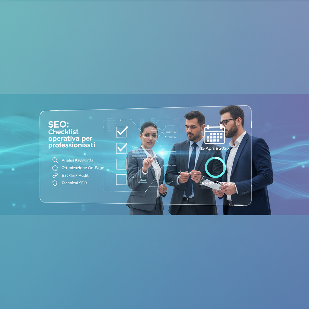 SEO: Checklist operativa per professionisti: Analisi Completa 15 aprile 2026