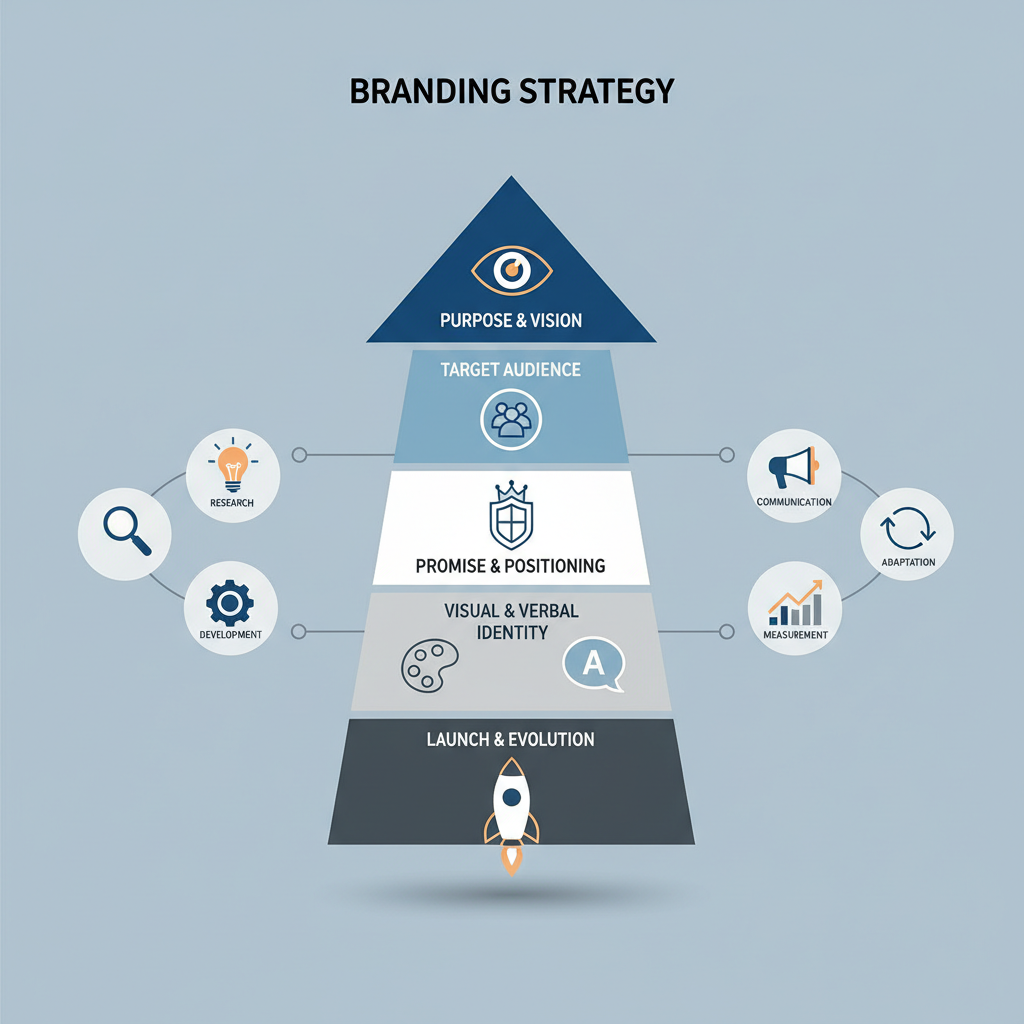 Infografica: Branding: Dal piano alla pratica: implementazione - strategie e best practice