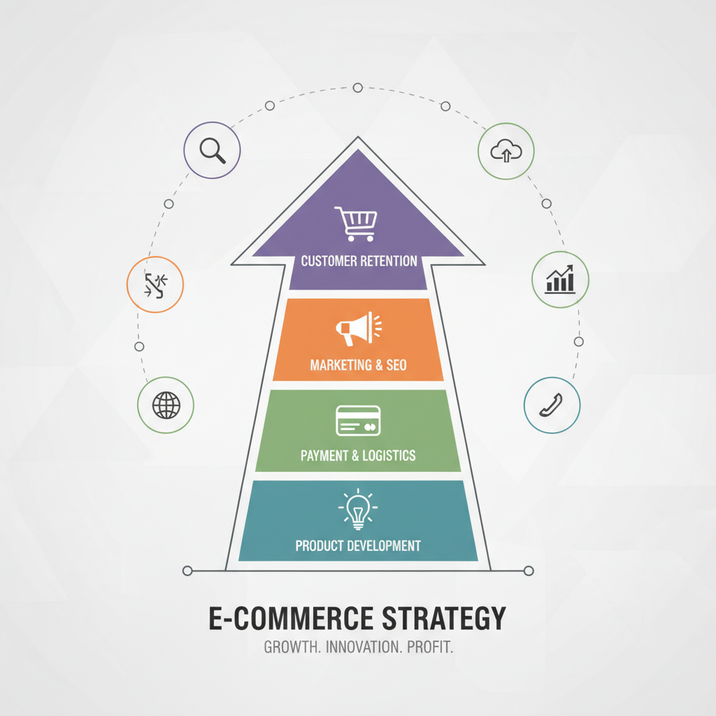Infografica: E-commerce: Come iniziare: guida passo-passo: Guida Aggiorna - strategie e best practice