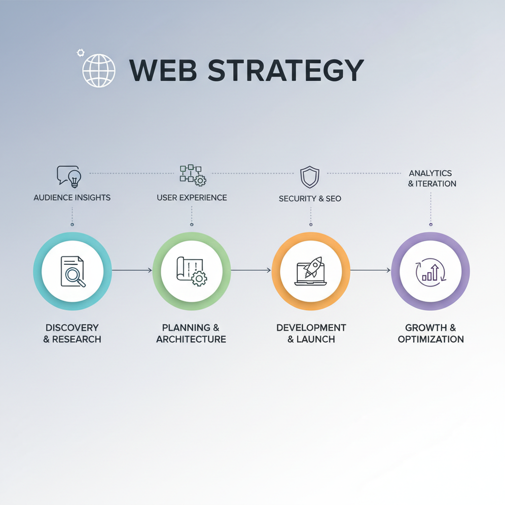 Infografica: Web: Come iniziare: guida passo-passo: Analisi Completa 24 a - strategie e best practice