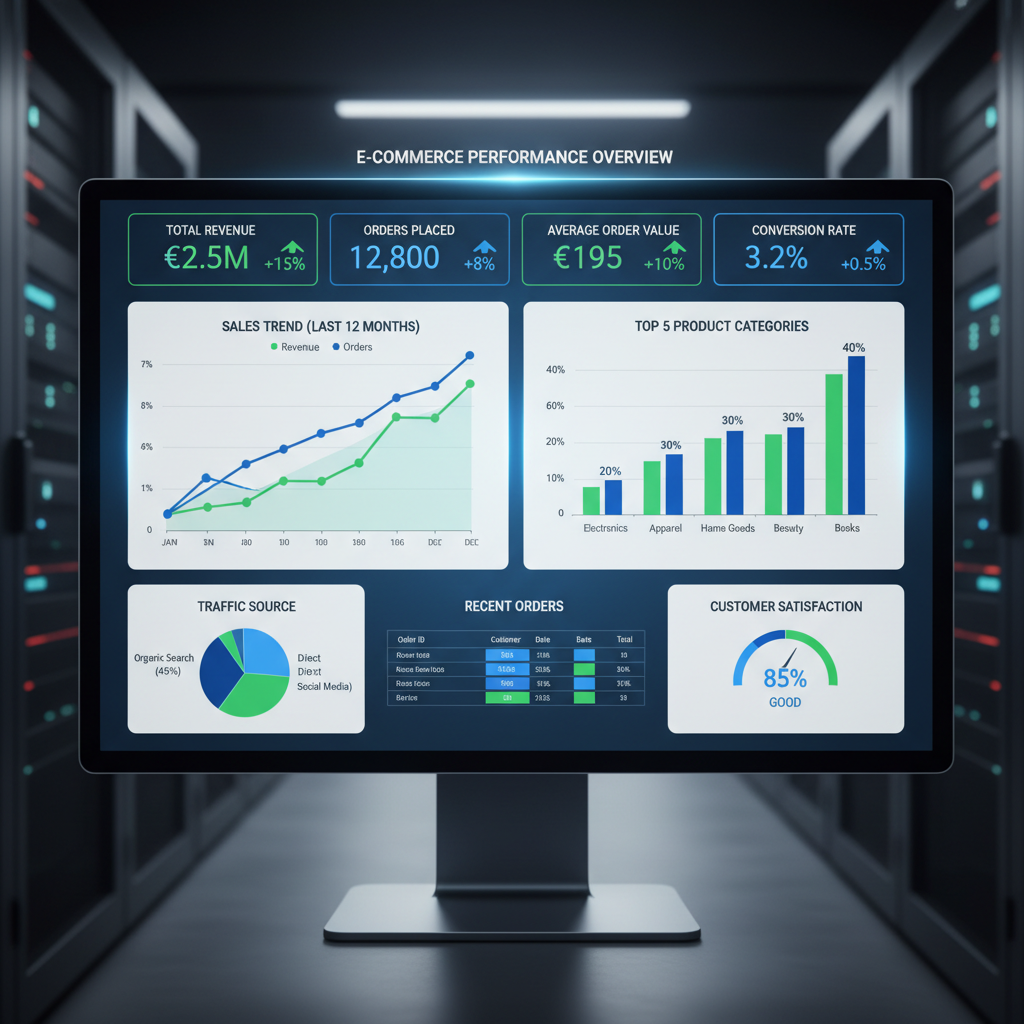 Visualizzazione dati: analisi e-commerce per aziende italiane