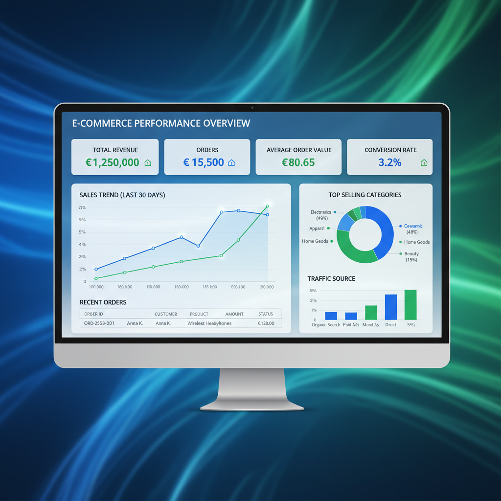 Visualizzazione dati: analisi e-commerce per aziende italiane