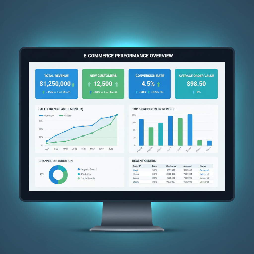 Visualizzazione dati: analisi e-commerce per aziende italiane