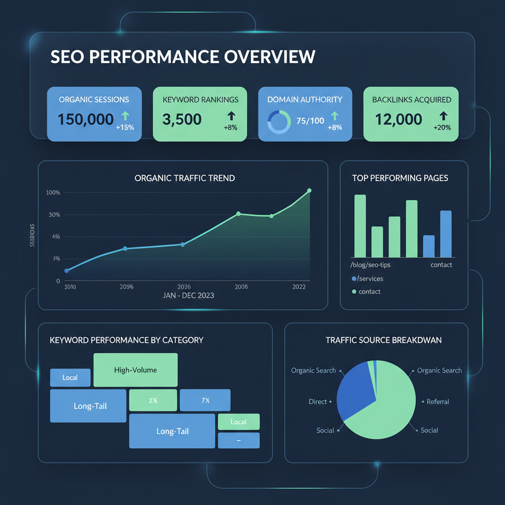 Visualizzazione dati: analisi seo per aziende italiane