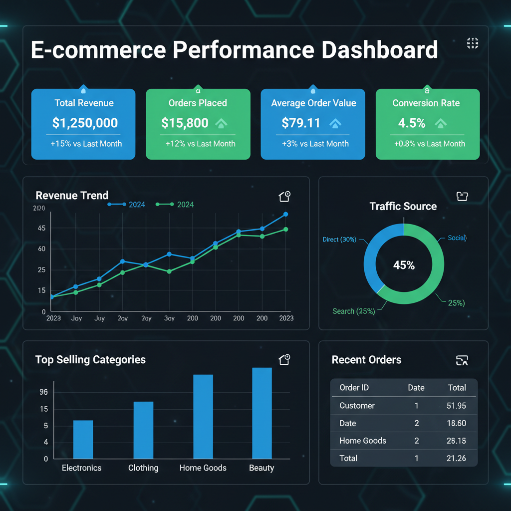 Visualizzazione dati: analisi e-commerce per aziende italiane
