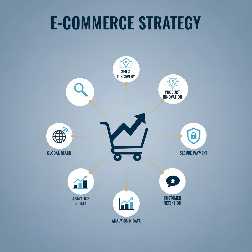Infografica: E-commerce: Dal piano alla pratica: implementazione: Approfo - strategie e best practice