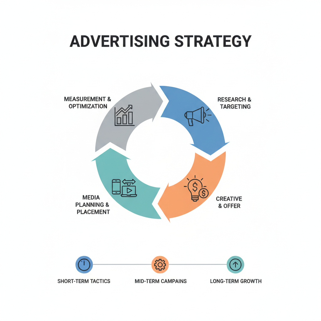 Infografica: Advertising: Dal piano alla pratica: implementazione: Approf - strategie e best practice