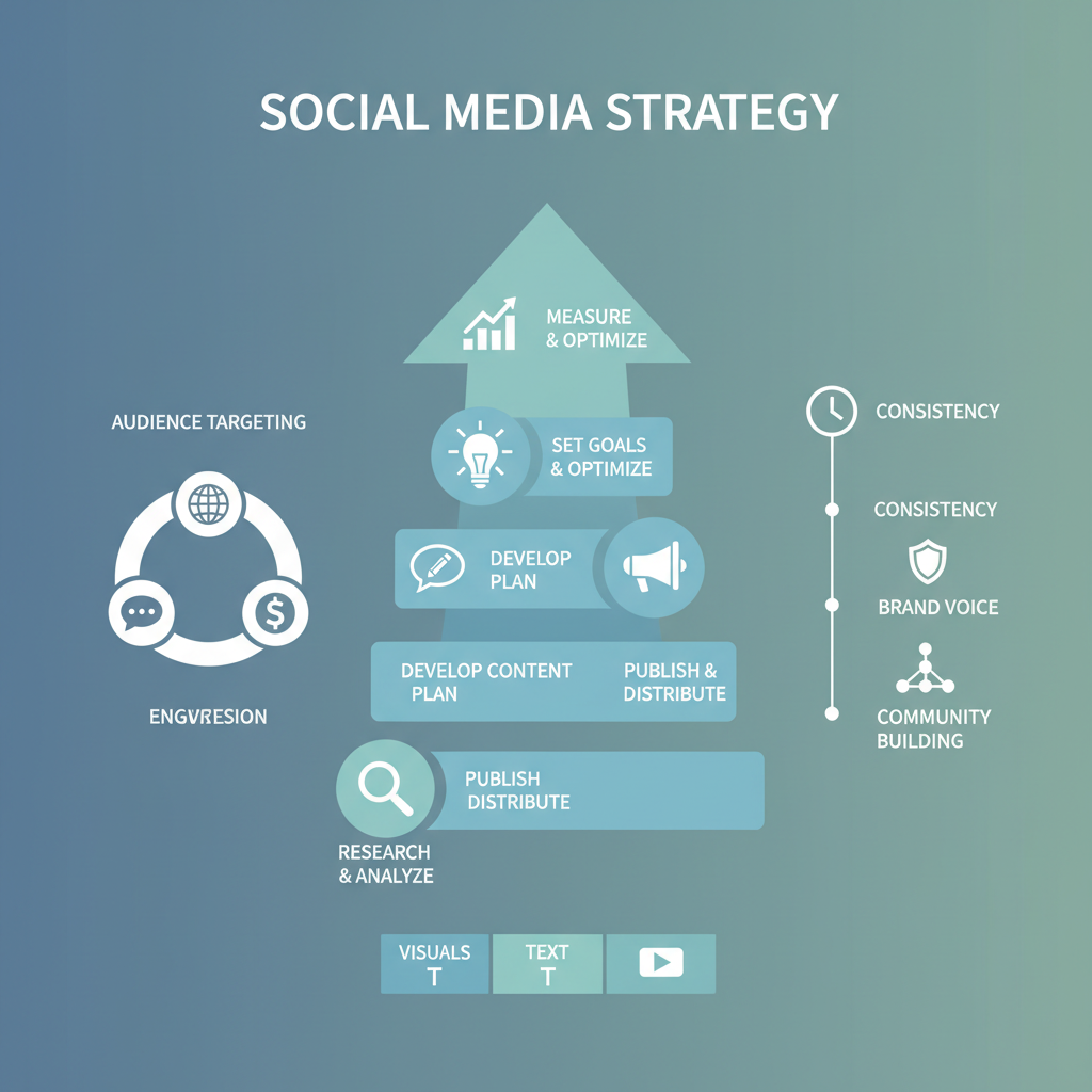 Infografica: Social Media: Checklist operativa per professionisti: Strate - strategie e best practice