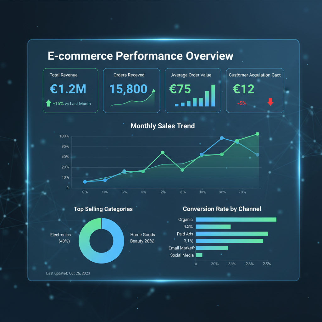 Visualizzazione dati: analisi e-commerce per aziende italiane