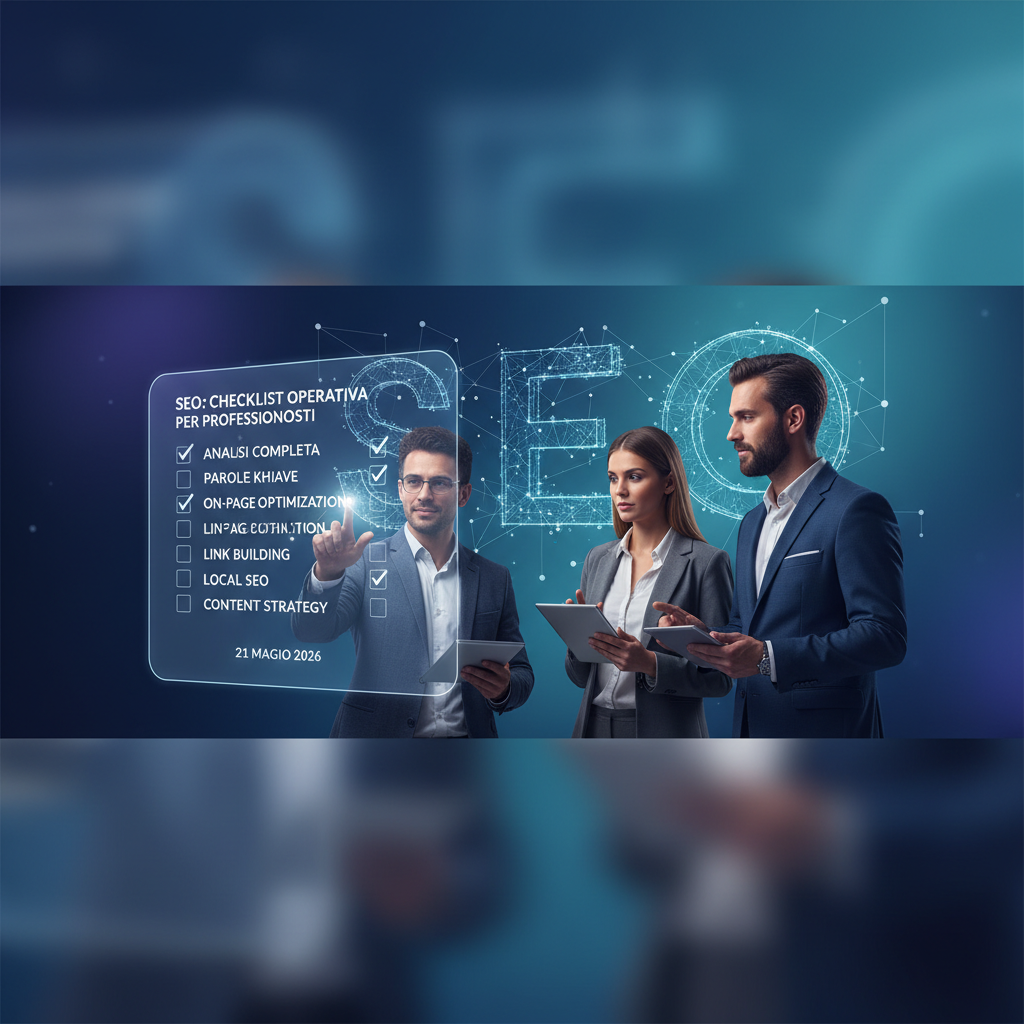 SEO: Checklist operativa per professionisti: Analisi Completa 21 maggio 2026