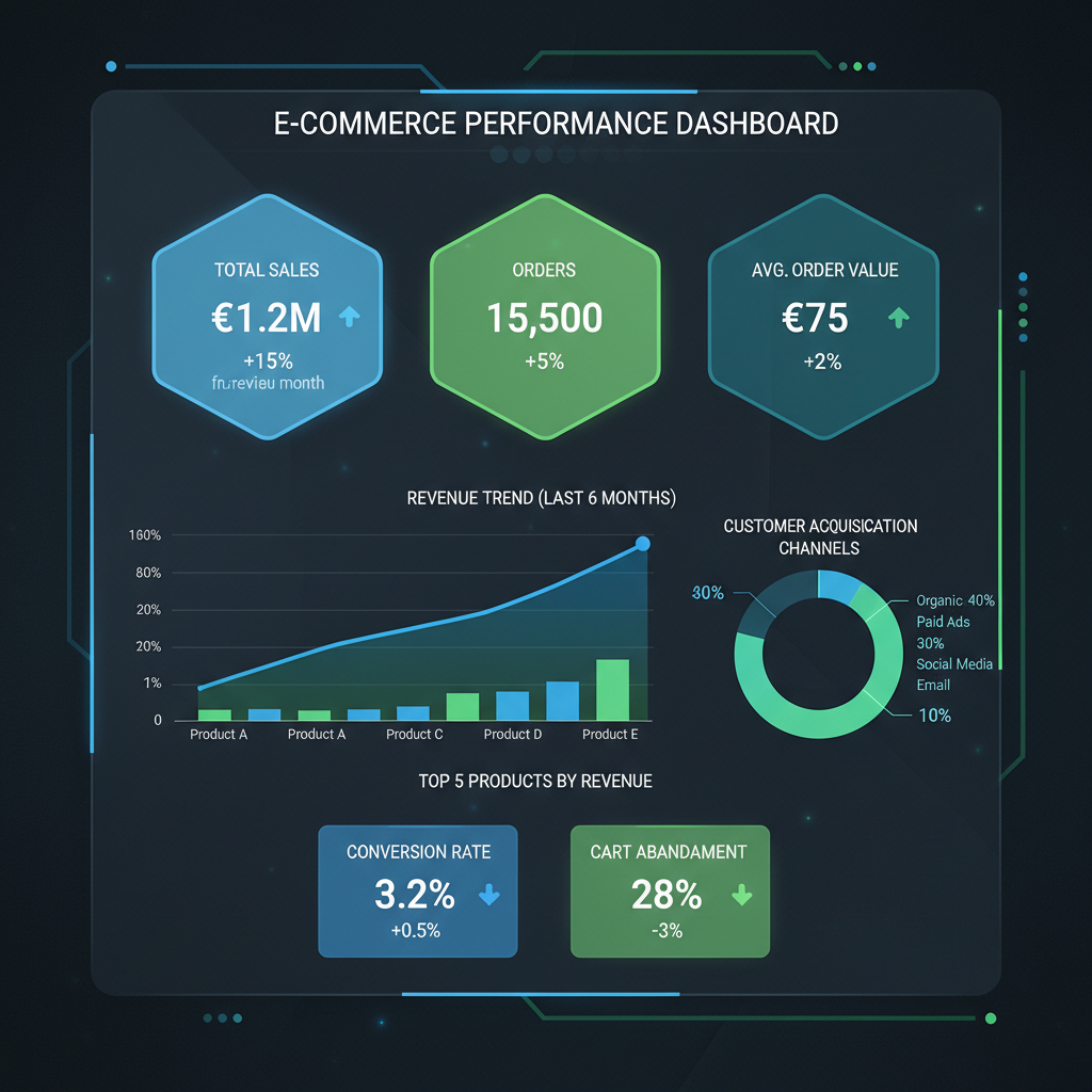 Visualizzazione dati: analisi e-commerce per aziende italiane