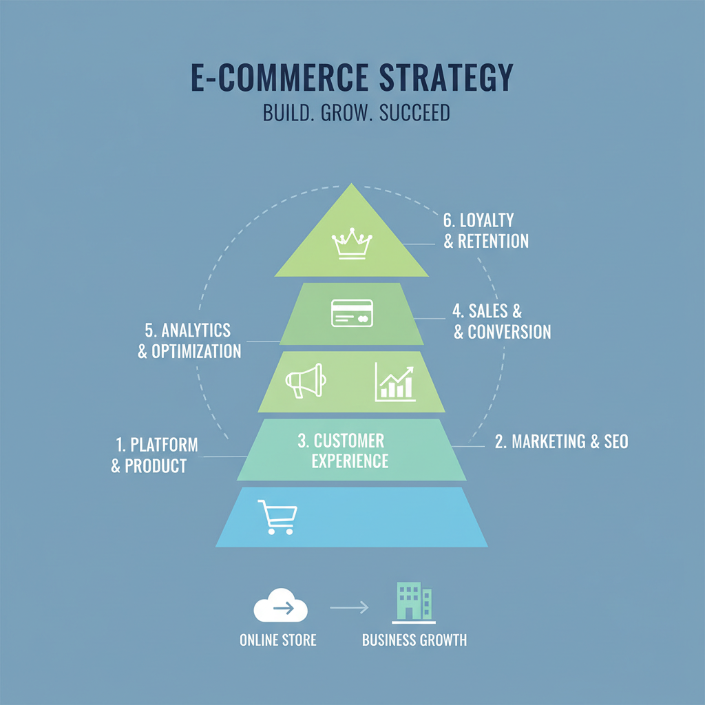 Infografica: E-commerce: Come iniziare: guida passo-passo: Analisi Comple - strategie e best practice