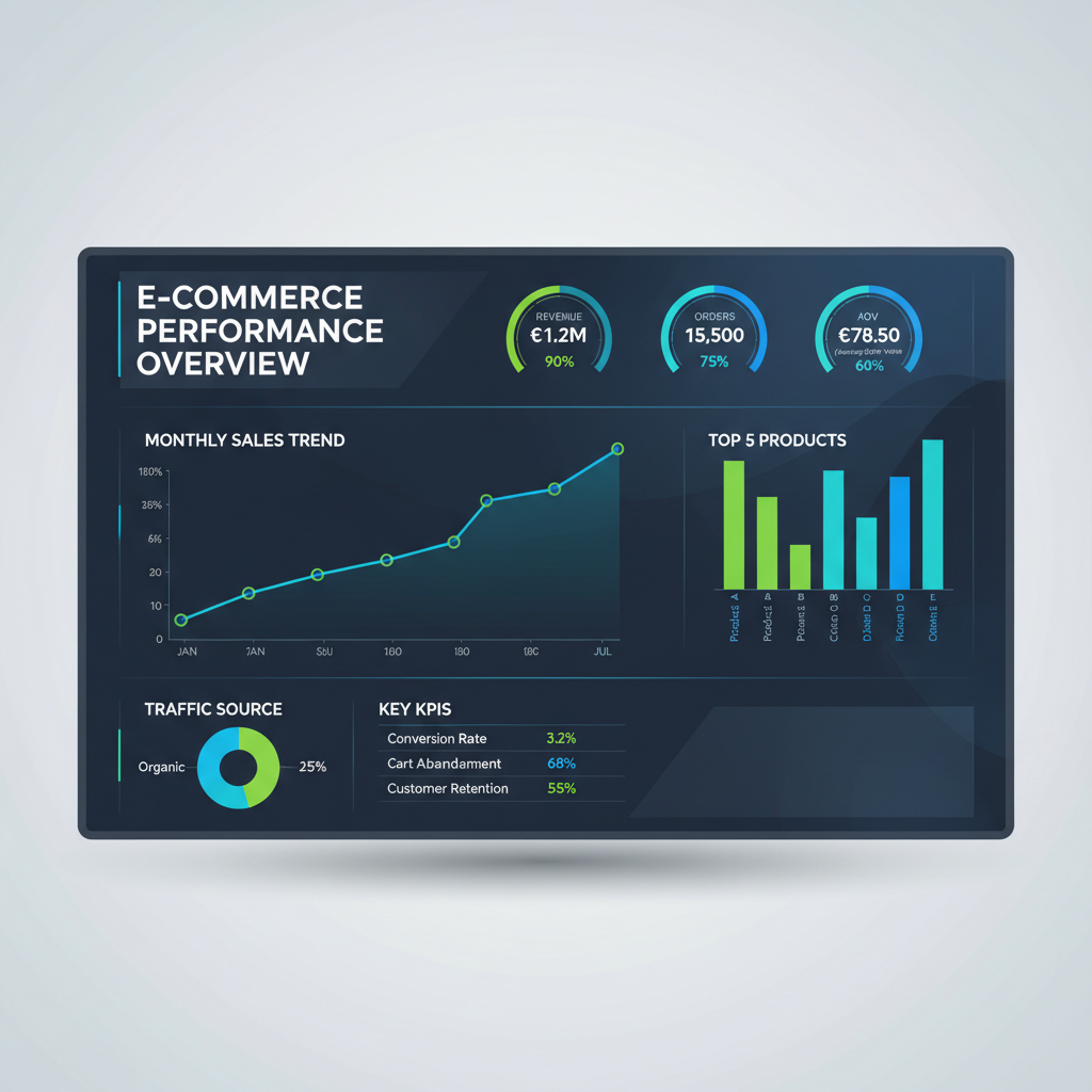 Visualizzazione dati: analisi e-commerce per aziende italiane