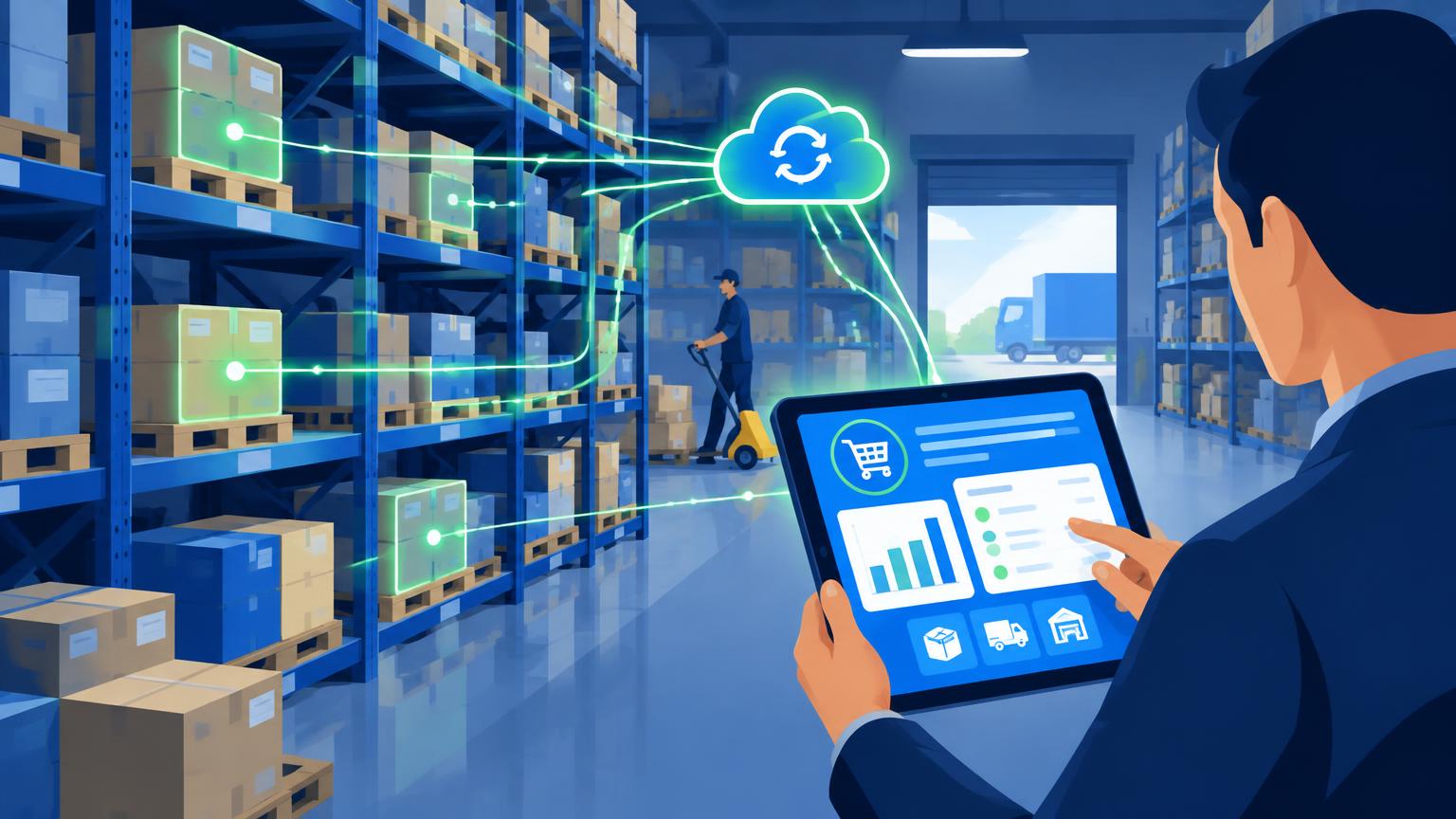 Magazzino sincronizzato con il gestionale e l'ecommerce B2B